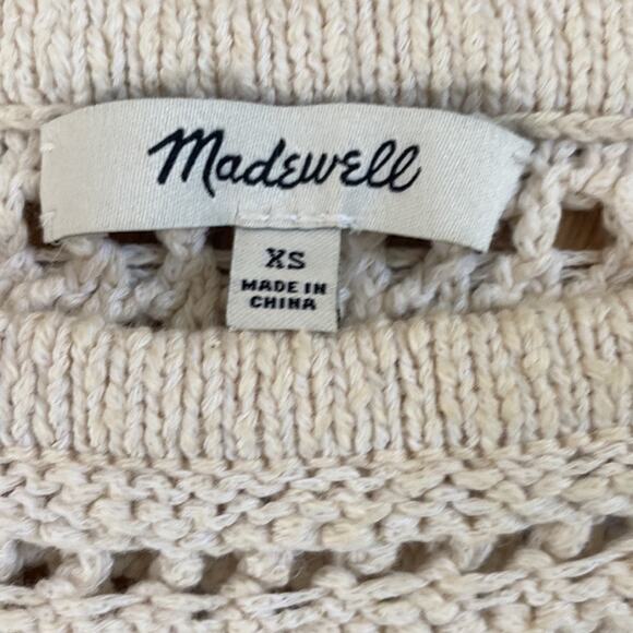 Madewell Crochet Sleeveless Ruffle Sweater XS - Picture 3 of 6